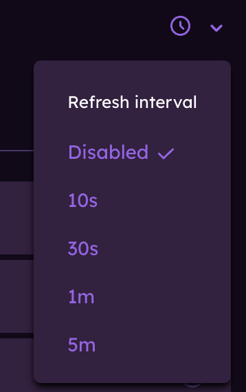 Refresh Interval